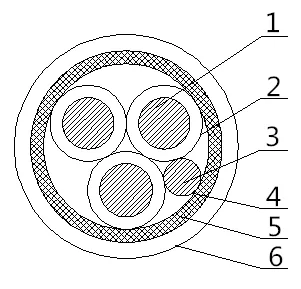 ACWU90 Aluminum Metal Clad Armored Cable Construction
