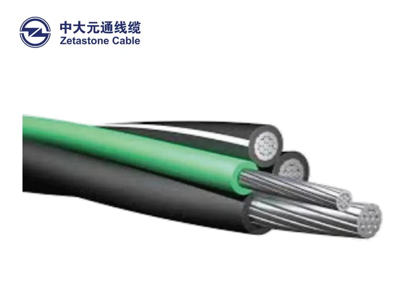 Cable de entrada de servicio subterráneo de aluminio