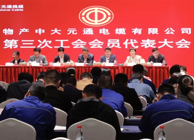 La agrupación de esfuerzos colectivos para impulsar el desarrollo de cables de alta calidad | Zhejiang Zetastone Wire & Cable Co., Ltd. Celebra una conferencia especial para fiestas a cargo del liderazgo del Comité del Partido Industrial de Zhongda y la Tercera Conferencia de miembros del sindicato y representantes del personal